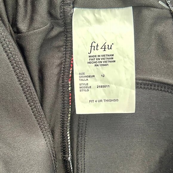 fit 4 ur Thighs Black/Floral Print One Piece Women's Dress Swimsuit Size 8 - Picture 7 of 8